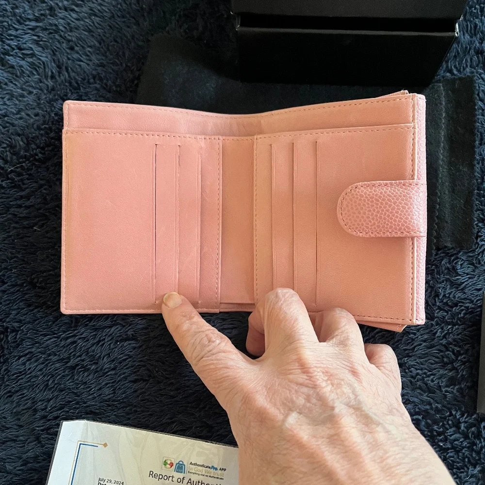 Chanel Light Pink Compact Wallet - Picture 2 of 8